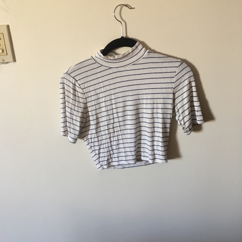 turtle neck crop top